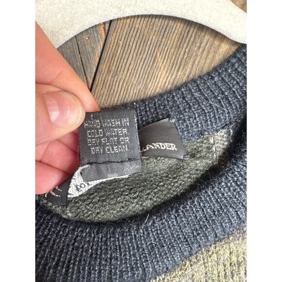 ALPACA WOOL Sweater Men’s Medium Inti for George Alexander Geometric Design - Picture 5 of 7